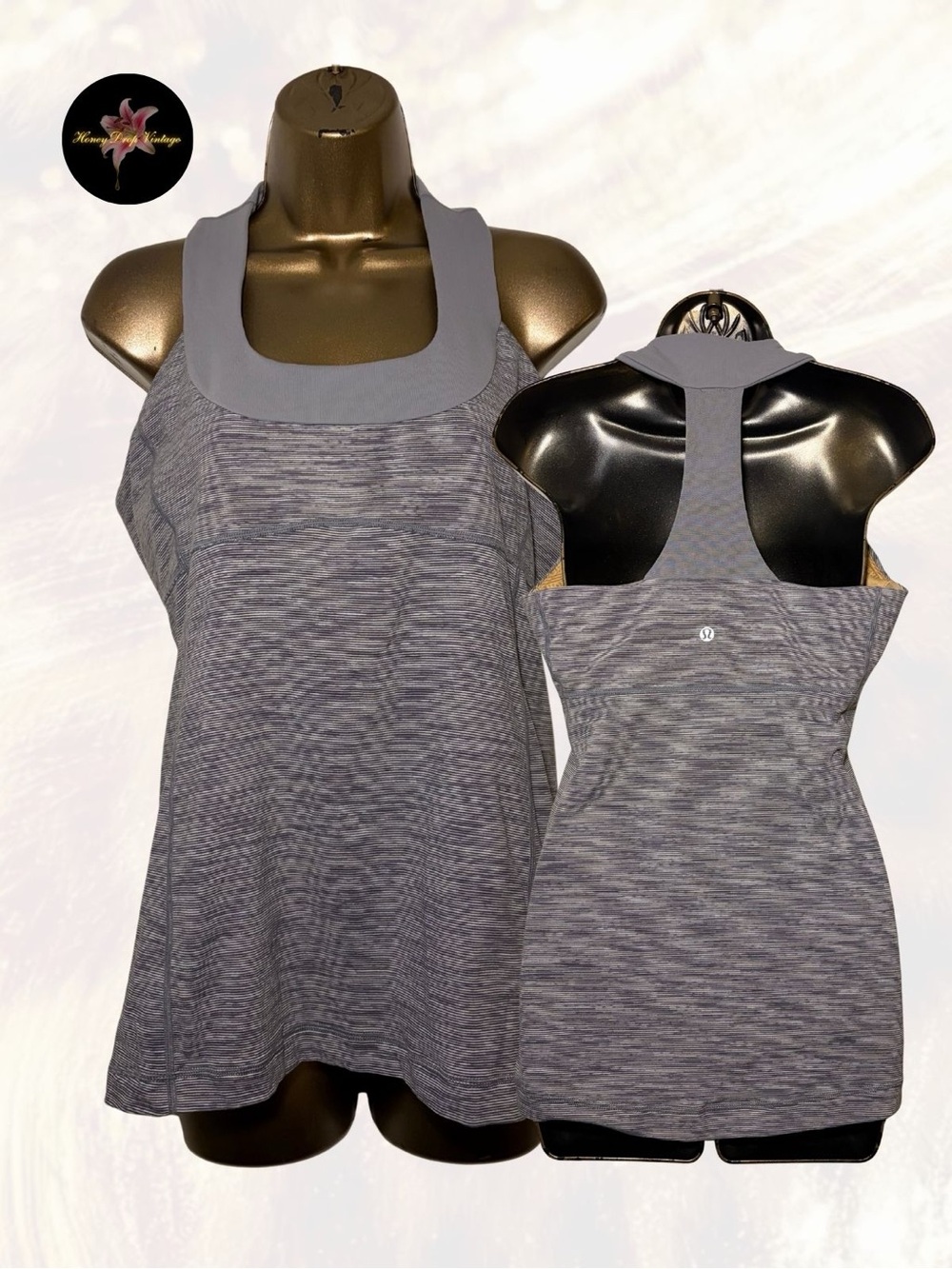 Lululemon Heather Gray Racerback Tank - Gray Melange